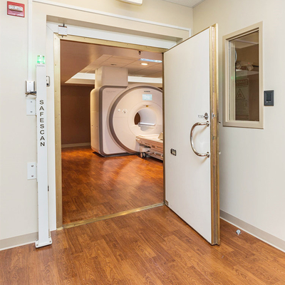 RF Shielded Opening Pattern Doors With White Finish For MRI Rooms