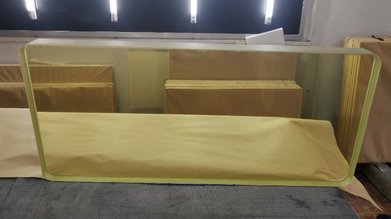 Glanzige rand X-Ray Lead Glass 800mm 1200mm Ontworpen voor stralingsbescherming Vensters en panelen in de gezondheidszorg