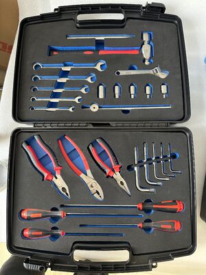 ISO 9001 gecertificeerde niet-magnetische gereedschapsset met antistatische veiligheid en duurzame harde plastic behuizing, geschikt voor gevoelige elektronische reparaties