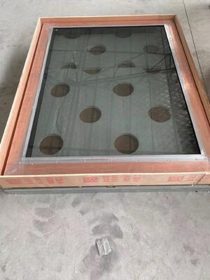 Al Alloy Frame EMI Shielded Window with 60dB Noise Shielding and Black Painting Mesh Treatment