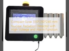 Compact formaat 350*250*245 mm nucleaire stralingsdetector met hoogspanning en alarmfunctie