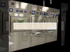 Synthese Hot Cell voor radiofarmaceutische productielijn GMP-standaard met real-time dosisbewaking met Hepa-filtratie Actief koolstoffilter negatieve druk