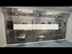 GMP Standard AI -besturingssysteem die hotcellen in een radiofarmaceutische productielijn verstrekt